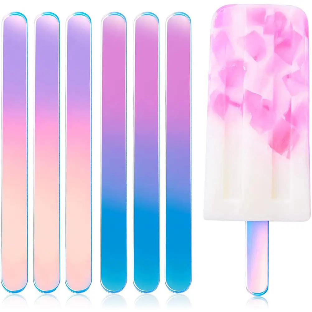 

DIY Acrylic Cakesicle Sticks Gradient Ice Cream Stick Soft Durable Freezer Popsicle Sticks