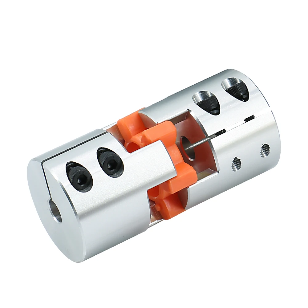 Penghubung Batang Rahang Motor CNC Kopling Poros Plum Laba-laba Fleksibel LF-B-D25L30 Lubang Dalam 5Mm-14Mm Kopling Elastis