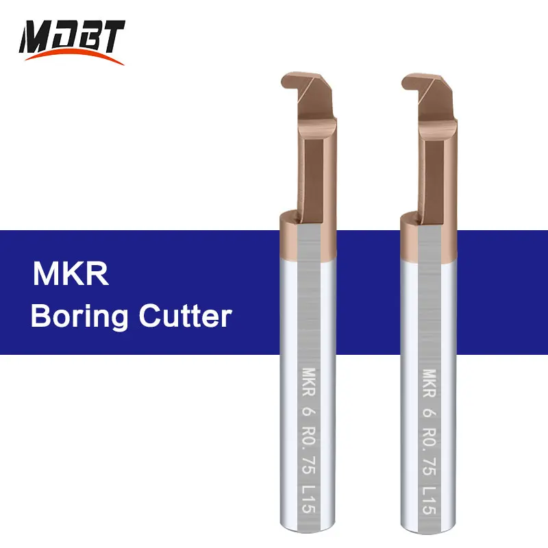 

MKR Boring Tool Turning Lathe Groove Cutter Tungsten Carbide Alloy Grooving Bar Mini Internal Lathe Turing Tool