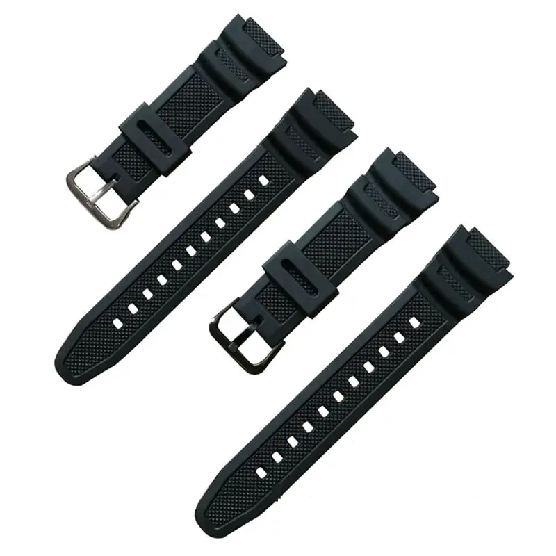 2025 New Silicone Watch Strap Steel Buckle Wristband for Ca-sio W-735H W-800 SGW-300H