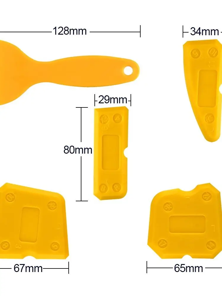 Grattoir à mastic en Silicone, Kit de 9 pièces, facile à utiliser, mastic de calfeutrage, finisseur, ensemble d\'outils de finition, spatule à sceller