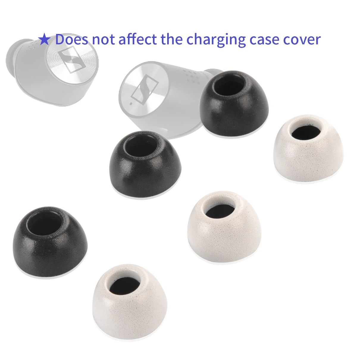 Auricolari in Memory Foam per auricolari Sennheiser (2 CX400BT suggerimenti per auricolari Wireless veri evitare di cadere riduzione del rumore