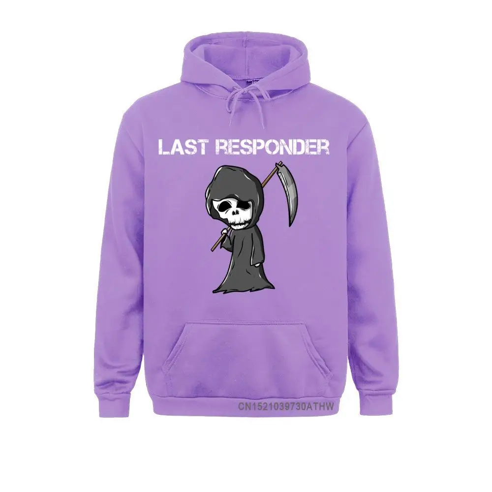 New Arrival Last Responder Grim Reaper Funny Dark Humor Paramedic EMT Men Sweatshirts Winter Hoodies Sportswears Design