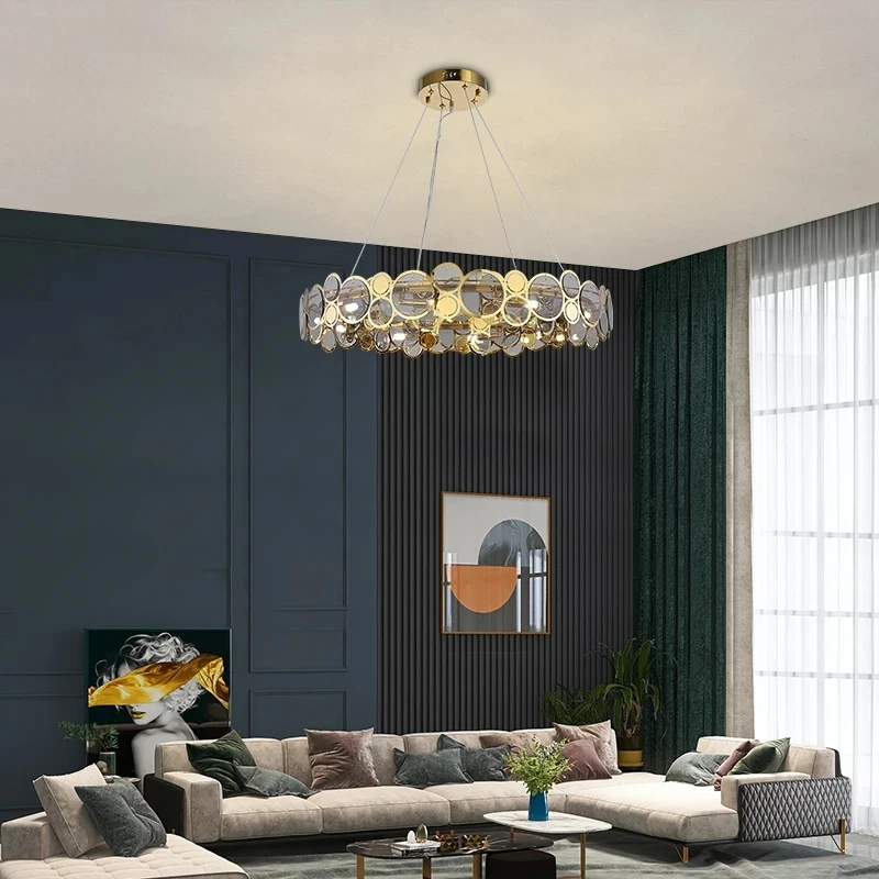 Latest chandelier crystal luxury modern pendant lamp light living room dining room bedroom ceiling lamps restaurant new