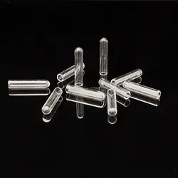 200pcs 6x30mm 6x50mm 7x30mm 7x50mm Mini Clear Glass Fermentation tube, duchenne tube for Teaching/medical/chemical experiment