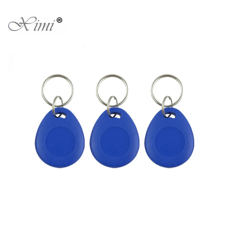 50Pcs/lot 125khz RFID ID Card Read Only Access Control RFID Card EM4100 TK4100 Key Fobs Token Tags Keyfobs Keychain