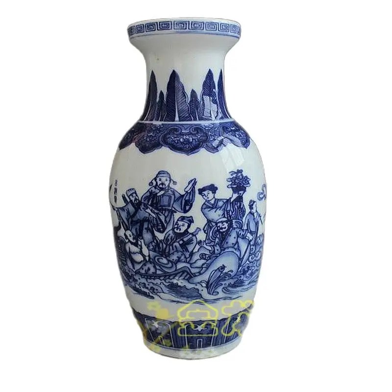 China Old Porcelain Painting Blue And White Vase