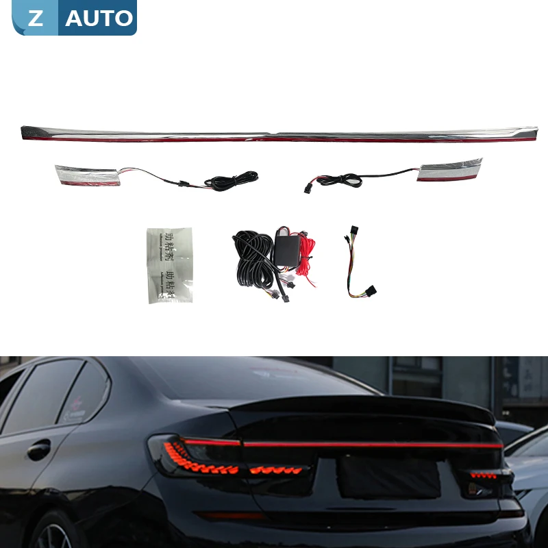 

1 Set For BMW 3 series G20 G28 2019 2020 2021 Through Taillights Strips Dynamic Flow Water Modified Decoration Upgrade taillight