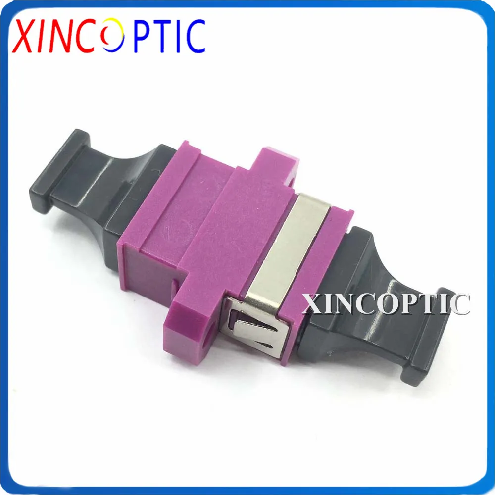 

MPO/MTP MM Fiber Optic Adapter Key UP to Down with Flange UP-DOWN Adaptor Pink OM4 Fibre Coupler Connector