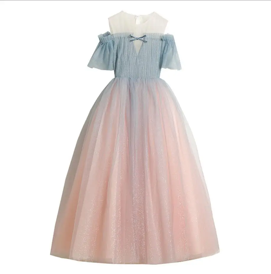 Off Shoulder Chilldren Ball Gown First Holy Communion Dress Pageant Dress for Birthday Party Dress Beading Flower Girl Dresses