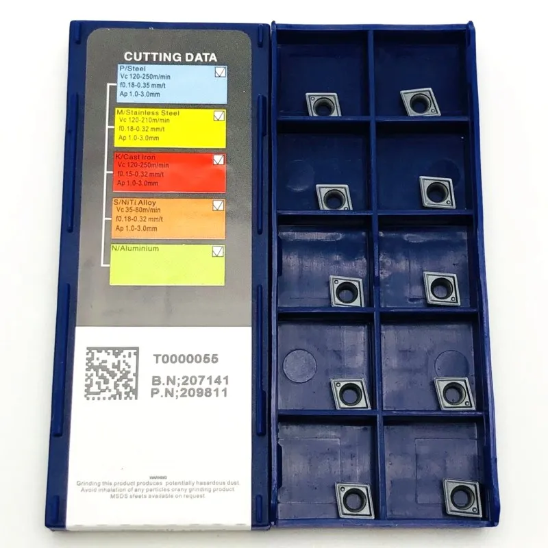 CCMT060204 NN LT10 lama in carburo di tornitura CNC strumento di diamante foro interno tornitura lama in acciaio inox speciale utensili di tornitura ccmt