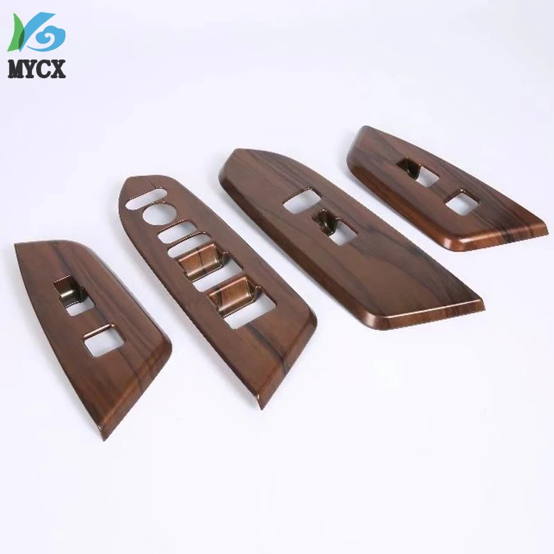 

Подходит для Honda CRV CR V 2017 2018 2019 4 шт. модифицированный стеклянный переключатель, декоративное покрытие из АБС-пластика, декоративная нашивка в полоску