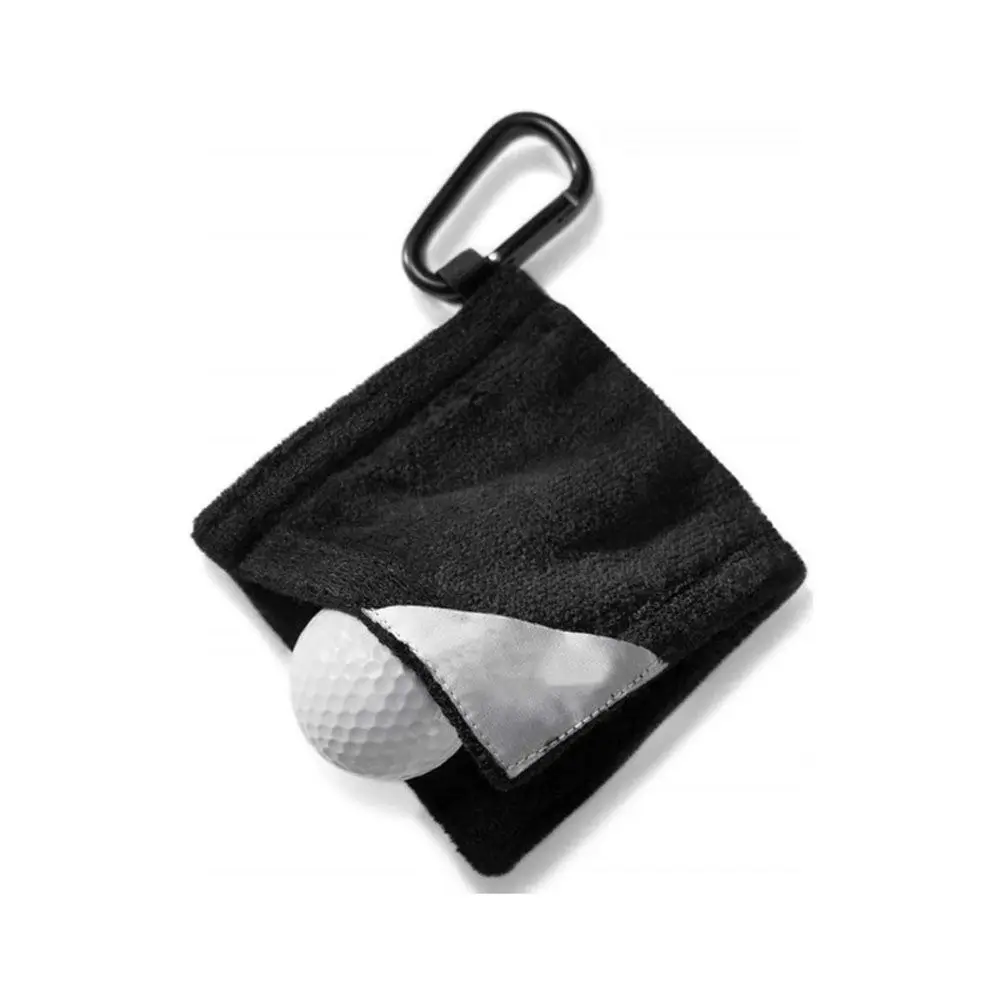 With Carabiner Fine Workmanship Cotton Portable Cleaner Kit Golf Accessories Golf Towel Golf Cleaning Kit Cleaning Towels