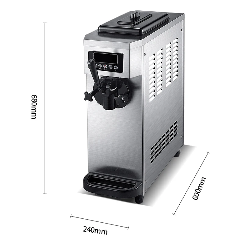 Машина для мороженого, коммерческая автоматическая маленькая настольная машина для мороженого с конусом, мини-машина для мороженого