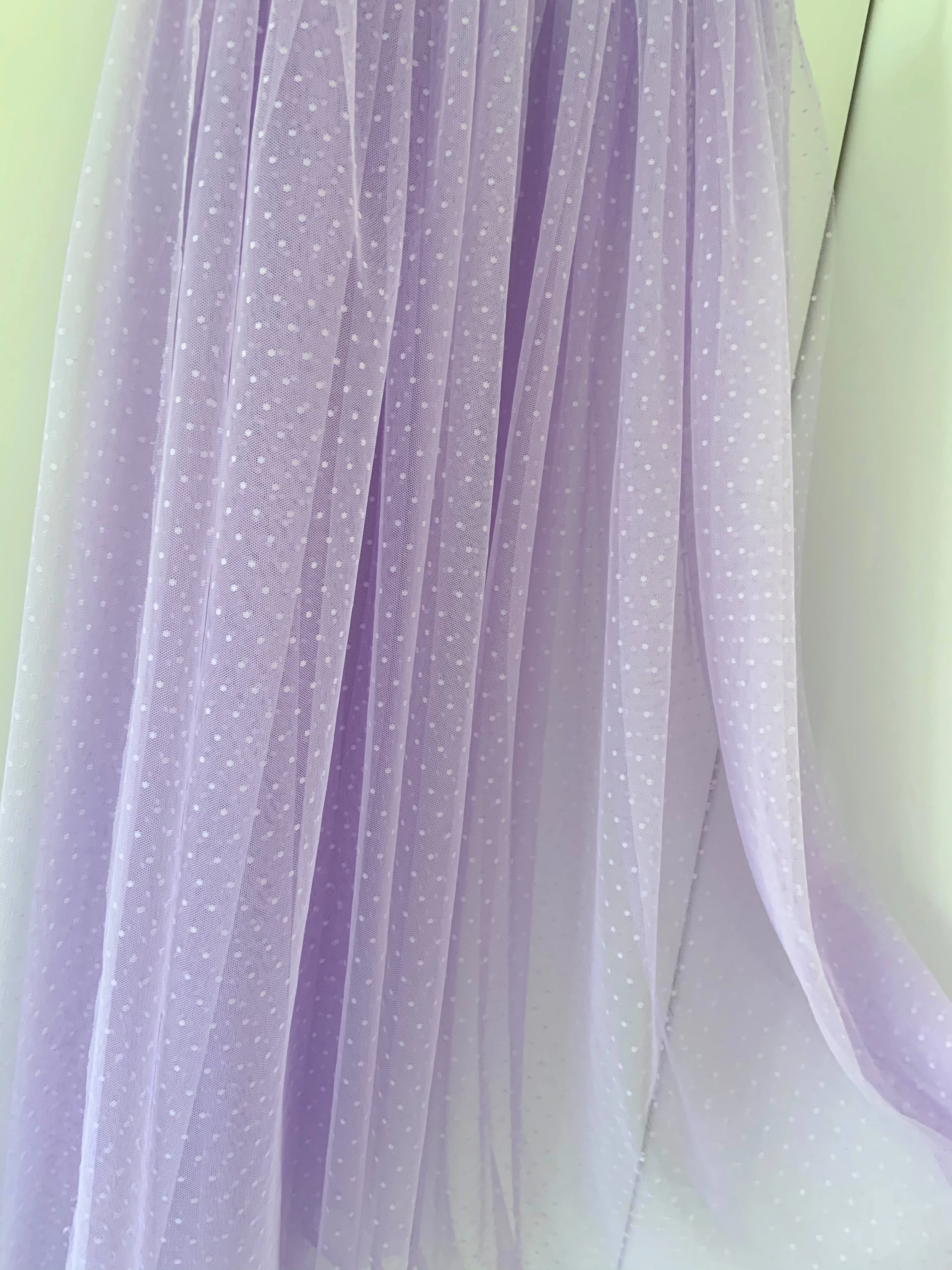 Soft Lavender Dot Mesh Gauze Net Gauze Fabric Curtain Mesh Ground Tulle Roll For Wedding Decoration