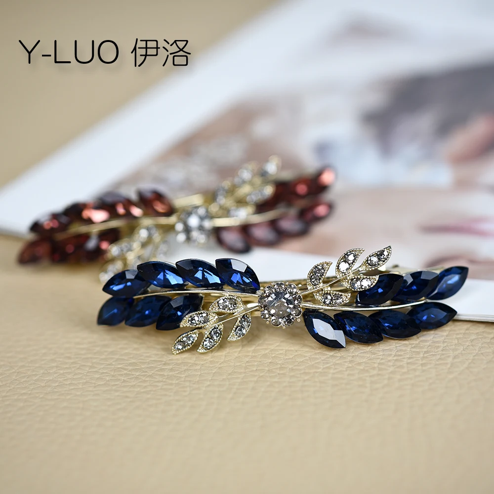 Women Headwear Flower Cute Hair Clip Fashion Crystal Hair barrettes Rhinestone Hair Accessories For Women