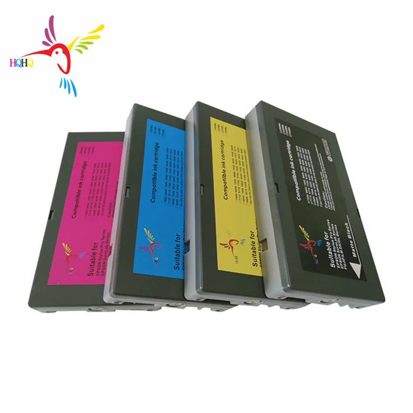 HQHQT6122-t6124 t6128 Ink Cartridge with Dye for Epson 7450/9450 Printers 7450  Compatilbe Water Based Printing