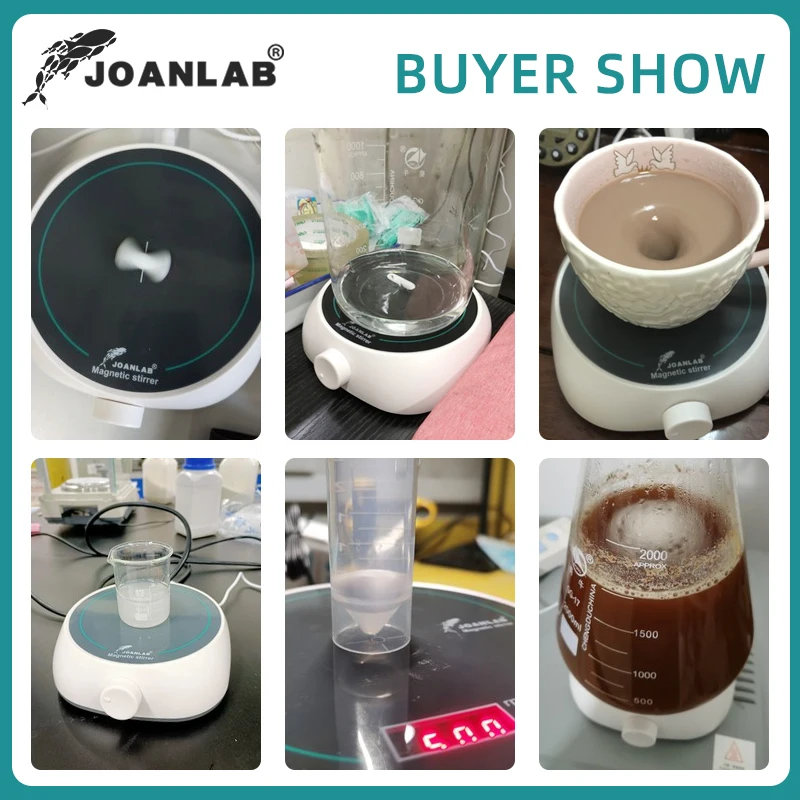 110v - 220v Digital Display Magnetic Stirrer Lab Equipment Magnetic Mixer With Stir Bar Liquid Stirrer 2000 rpm Capacity: 2000ml