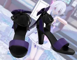 Vocaloid Haku Sandals Cosplay Vocaloid Yowane Haku Cosplay Shoes Purple High Heel Sandals Custom Made