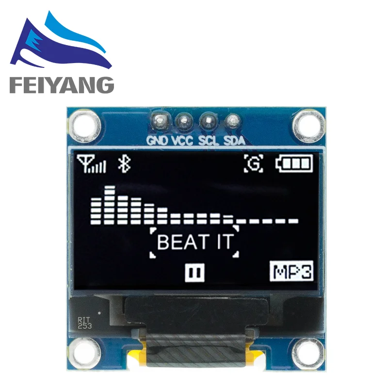 10PCS 4pin 7pin Weiß/Blau/Gelb Blau farbe 0,96 zoll 128X64 OLED Display Modul Für Arduino 0,96 "IIC I2C SPI Kommunizieren – Detail 2