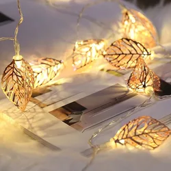 10/20 LED garland light string battery power leaves style Christmas Valentine's Day living room garden LED string lights decor