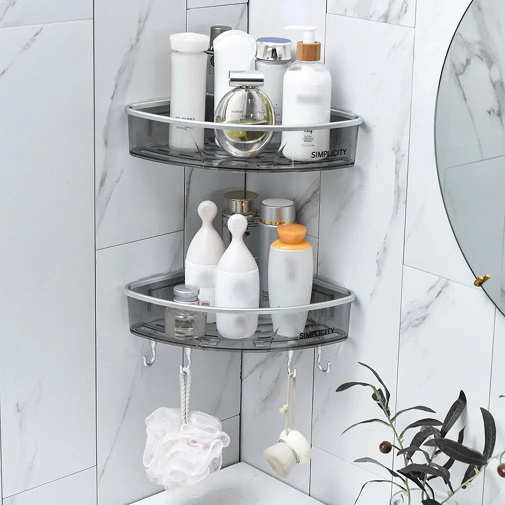 

Wall-Mounted Shower Storage Rack Non-Perforated Bathroom Shelf Household Toilet Multifunctional Storage Organizer