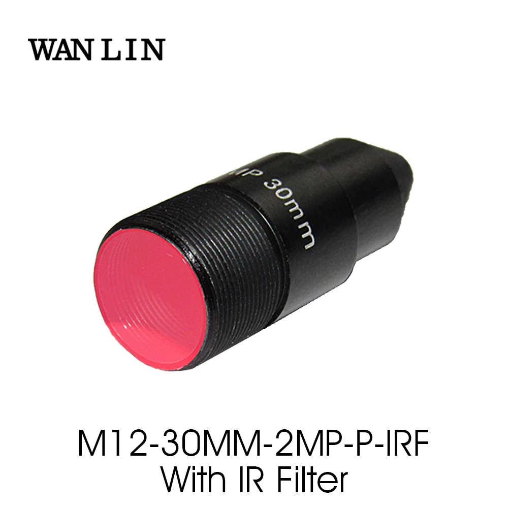 HD 2,0 megapiksela 30mm otwór mocowanie obiektywu M12 * P0.5 F1.6 1/2.7 "z filtrem podczerwieni 650nm do kamery sportowej kamera sportowa