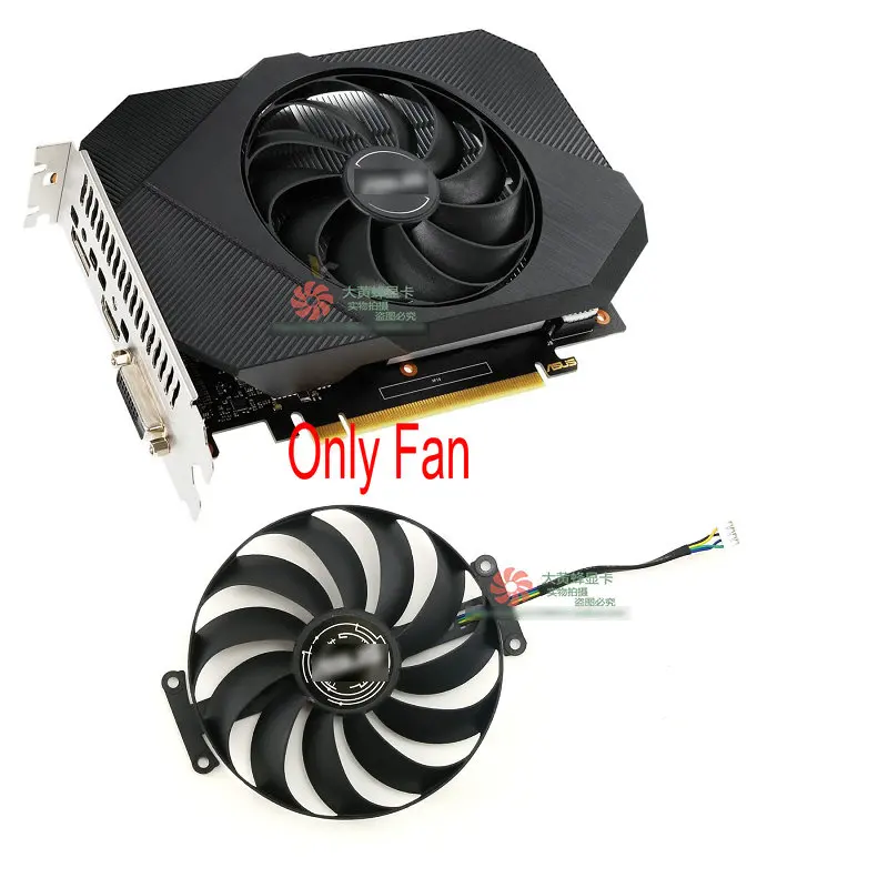 

New for ASUS GTX1650 PHOENIX P OC ITX Graphics Video Card Cooling Fan PLD10010S12HH