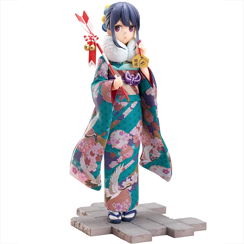 

2021 Japanese original anime figure Shima Rin kimono ver action figure collectible model toys for boys