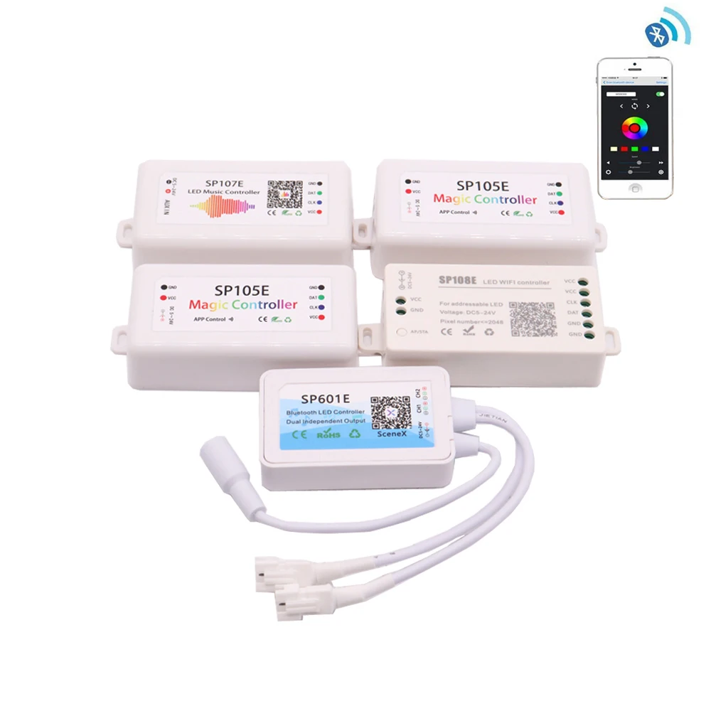 WS2811 WS2812 Led Pixels Strip Controller Bluetooth/WIFI/Music Smart Led Light Controller WS2813 WS2815 SK6812 APA102