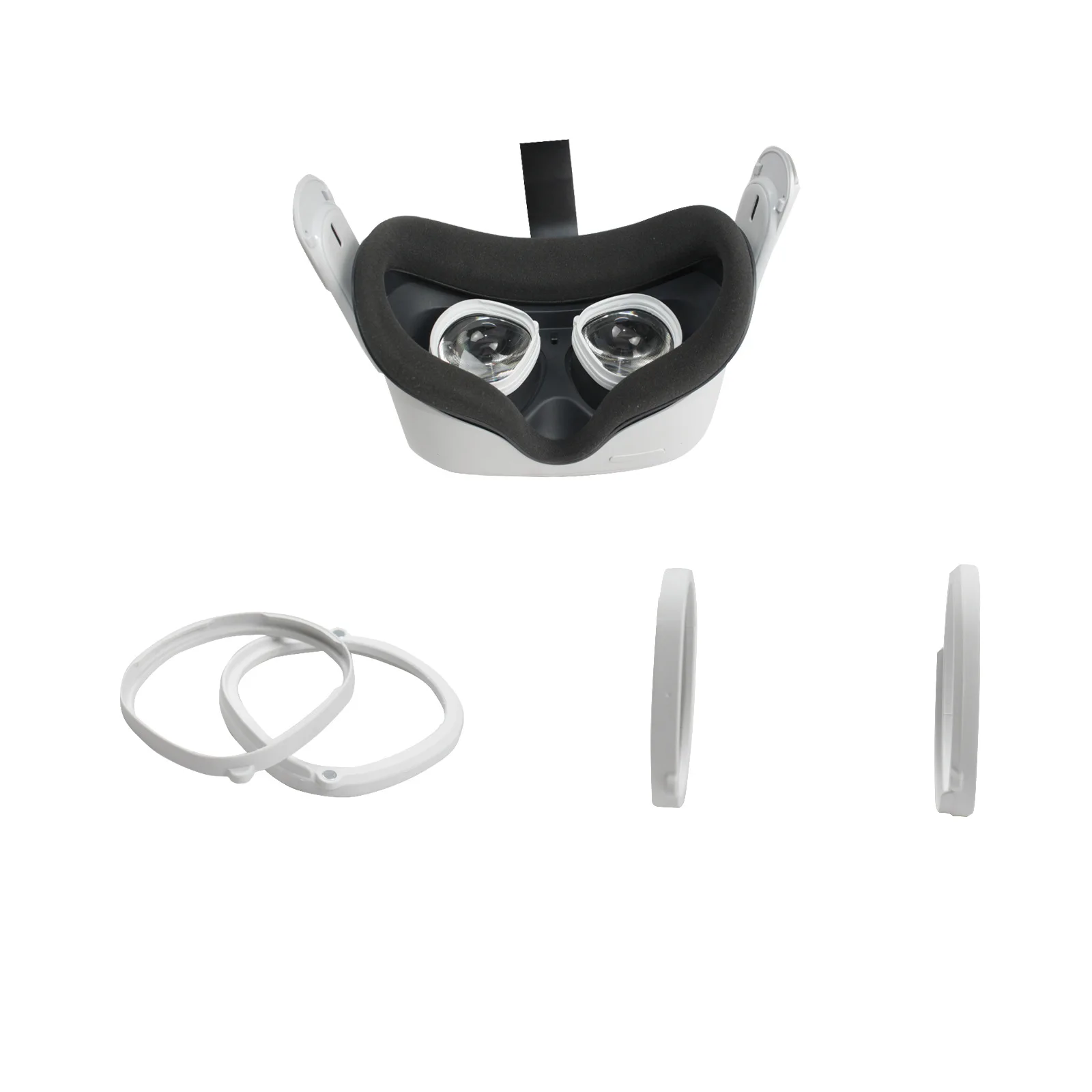 الإطار ل كوة كويست 2 امتصاص المغناطيسي و الضوء الأزرق الوقاية من قصر النظر سهلة التركيب و تفكيك.