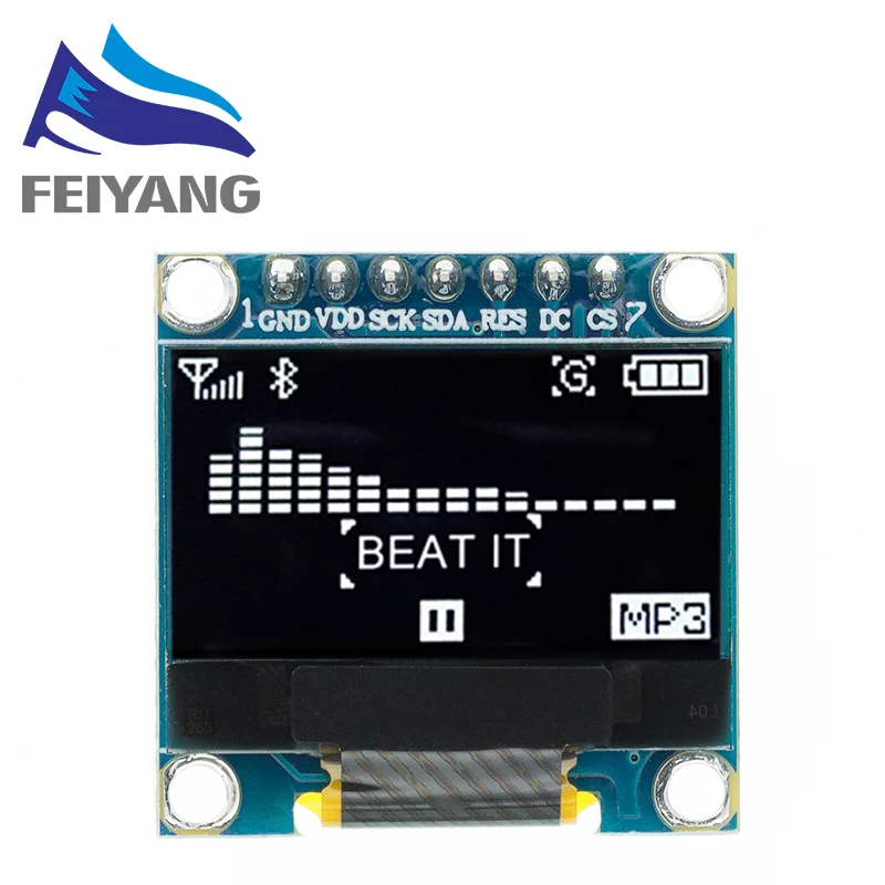 10PCS 4pin 7pin Weiß/Blau/Gelb Blau farbe 0,96 zoll 128X64 OLED Display Modul Für Arduino 0,96 "IIC I2C SPI Kommunizieren – Detail 5