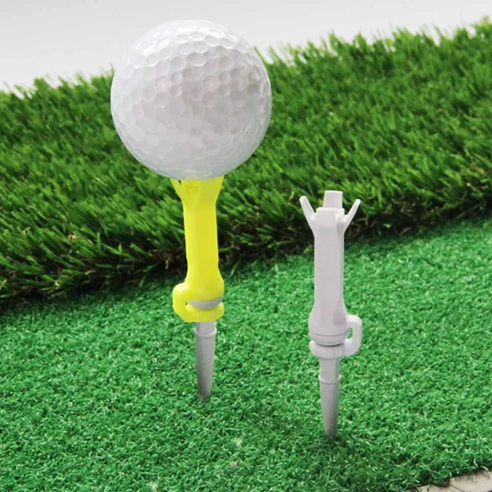 2 pezzi/set supporto per palla da golf girevole per allenamento, pratica autoportante, accessori anti-volo, borchie per palline