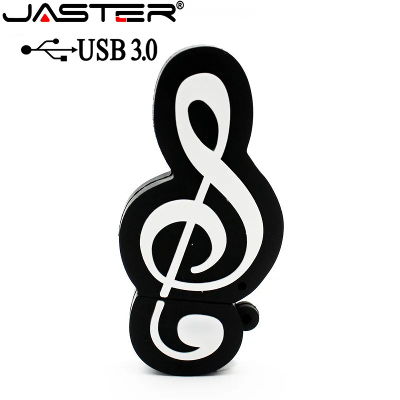 JASTER USB 3.0 Music note pen drive musical instrument usb flash drive pendrive 4GB 16GB 32GB 64GB cartoon memory stick U disk