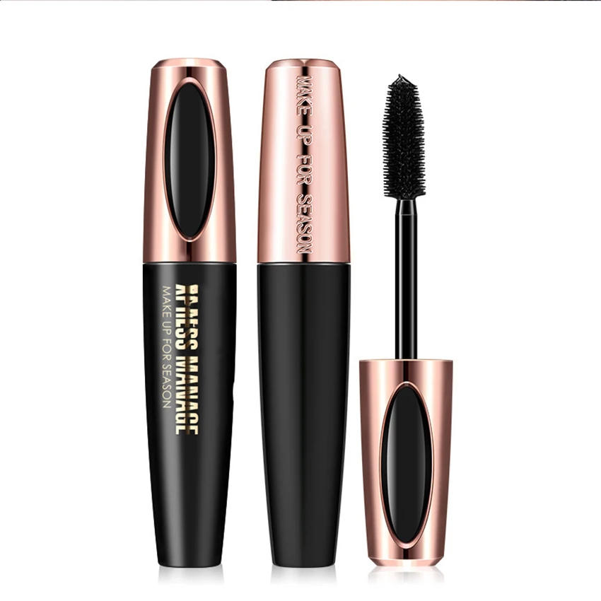 4D Brush Head Mascara impermeabile pennello per ciglia a lunga durata professione mascara per arricciatura spessa strumento per il trucco a prova di sudore in fiore