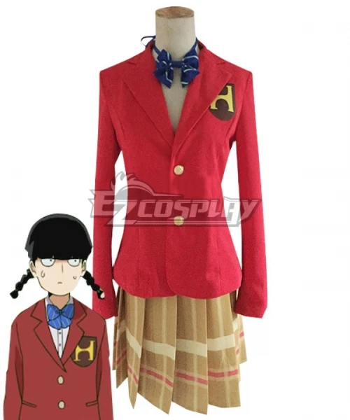 

Mob Psycho 100 Arataka Reigen Kageyama Shigeo Girls Uniform Dress Halloween Party Adult Girls Uniform Suit Cosplay Costum E001