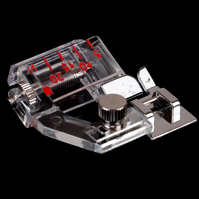 1PCS Adjustable Bias Tape Snap On Binder Foot Ajustable Binding Snap-on Bias Binder Sewing Machine Part Presser Feet