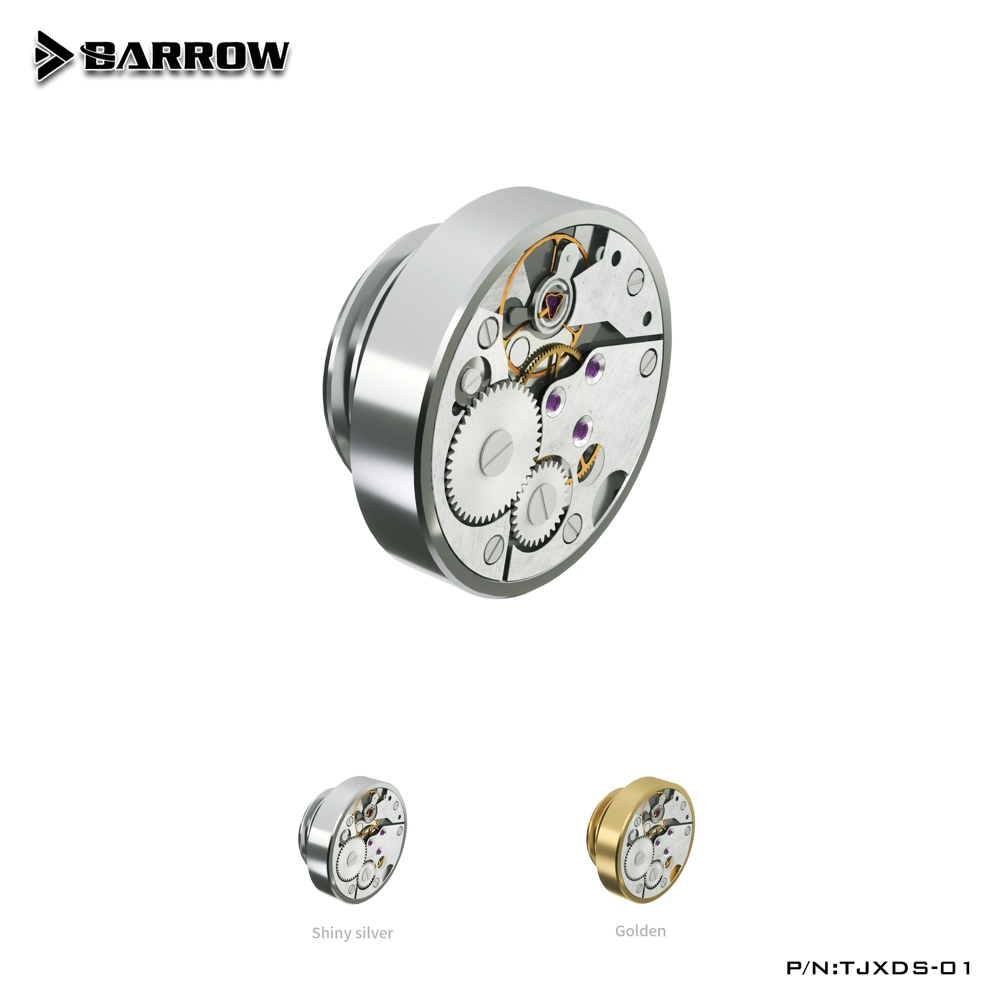 Barrow G1/4 "Time Series Tappo per acqua, Versione orologio Sigillatura Tappo di blocco, Raccordi per kit computer di raffreddamento ad acqua, TJXDS-01