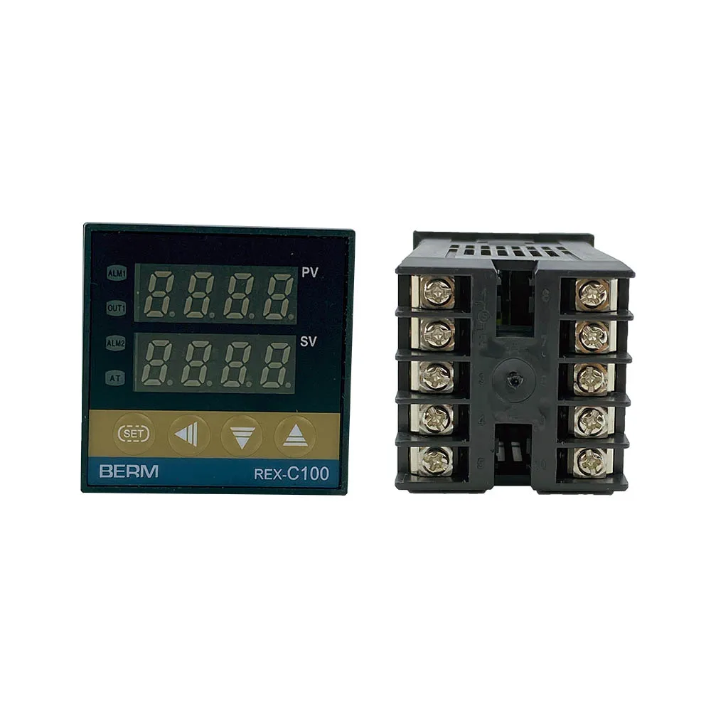 

REX-C100 Thermostat 1300 degree AC 100-240V ,50HZ/60HZ Digital Output Electronic PID Programmable Sensors Temperature Controller