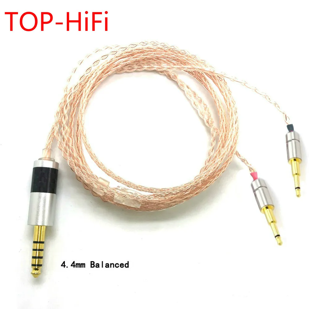 

TOP-HiFi 3.5/2.5/4.4mm Balanced Silver Plated Headphone Upgrade Cable For HD477 HD497 HD212 Pro EH250 EH350 PM-1 PM-2