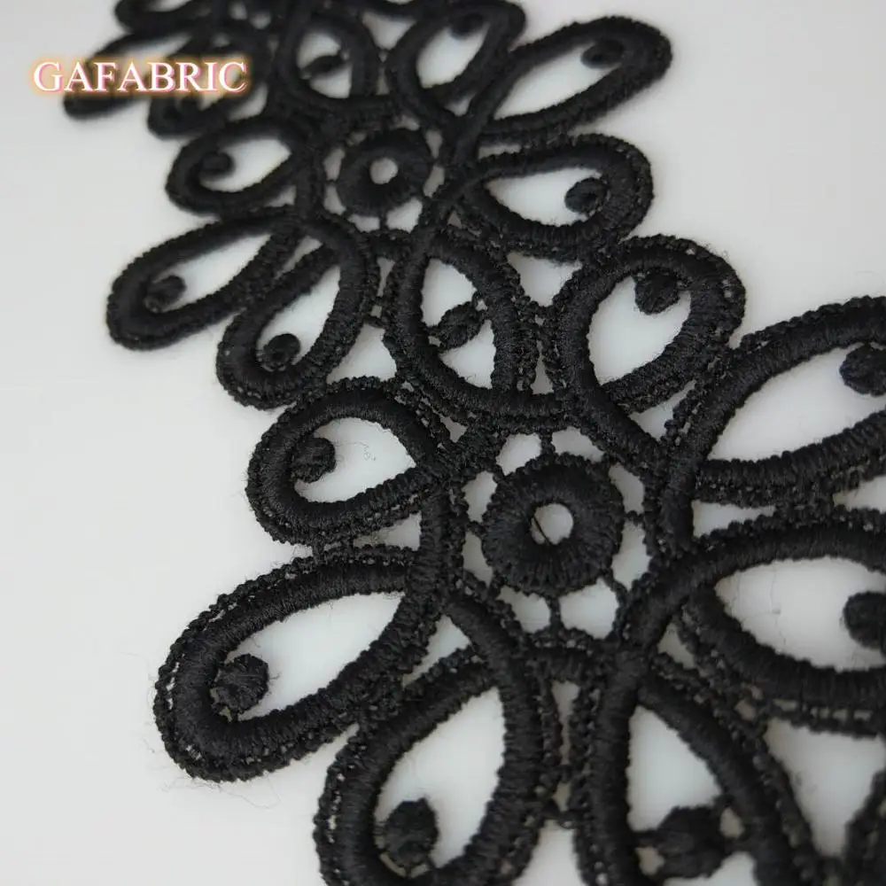 Embroidered Lace-Trim 7-8 cm Wide Applique Milk silk lace for Clothes Home Textiles Apparel Sewing Strip Trimmings Lace Fabric