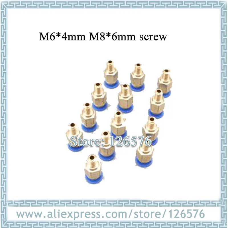 50 pçs/lote óleo distribuidor 4 milímetros 6mm PC4-01 PC6-01 M6 M8 Ajustável descarga de óleo, separador de óleo de Lubrificação da bomba de combustível, bocal de óleo