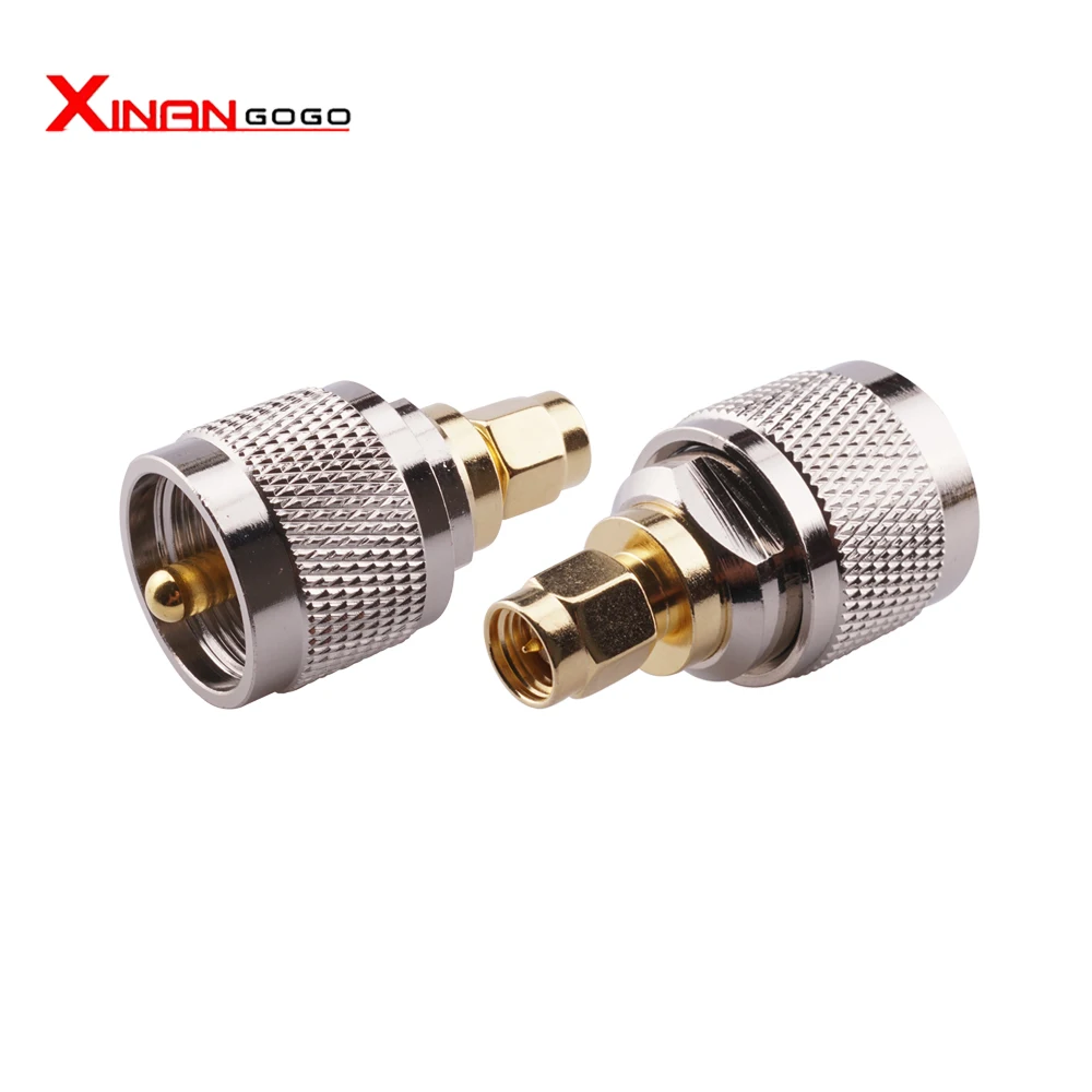 1PCS RF Coaxial Connector Kit UHF Male Fmale PL259 SO239 To SMA Male Female Adapter