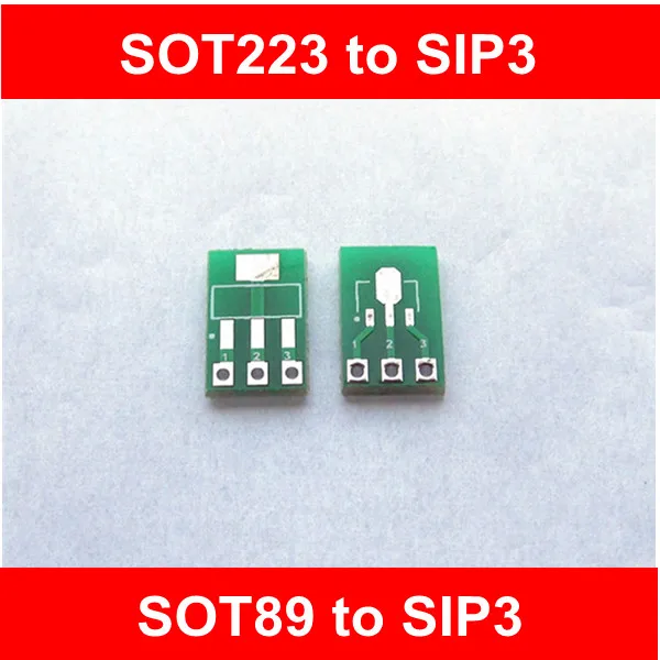 SOT89 to DIP SOT223 to SIP3 Adapter Board Ams1117 Power Management Chip Holder