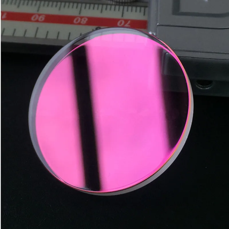 Piezas de Repuesto de cristal de reloj de zafiro plano opcional, azul/rojo/transparente, 32,7mm x 2,7mm para Casio MDV-106