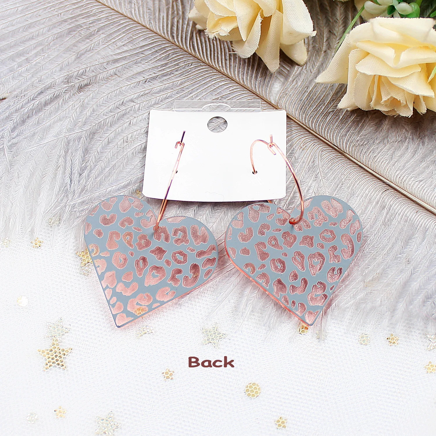 Heart  Acrylic Earrings