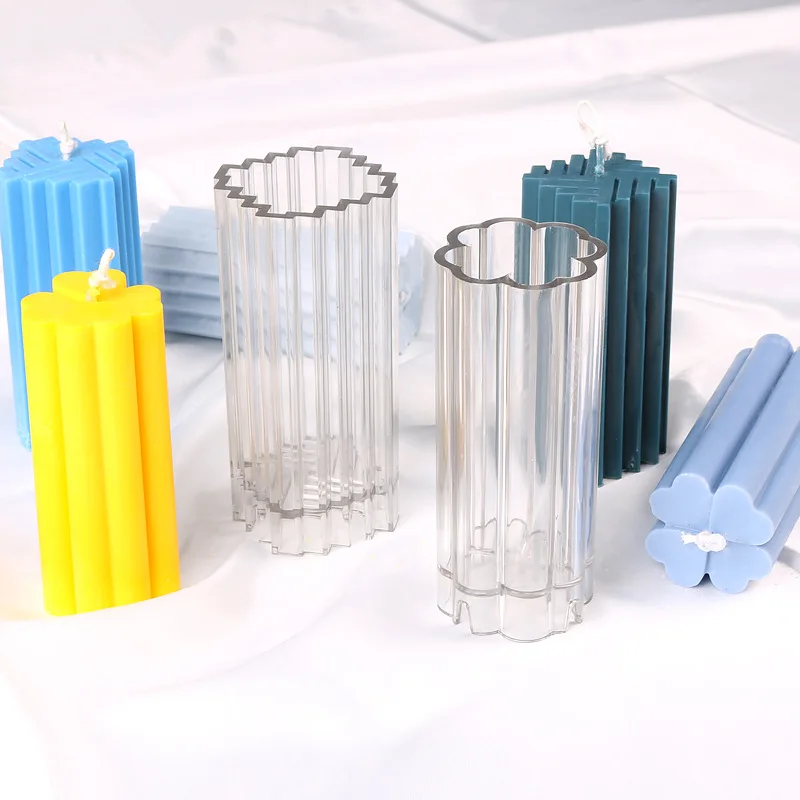 

Square Shape Candle Molds, Woven Pattern, Cylinder, Vertical Stripes, Cylindrical Acrylic Molds, Candle Making, 2023, 1Pc