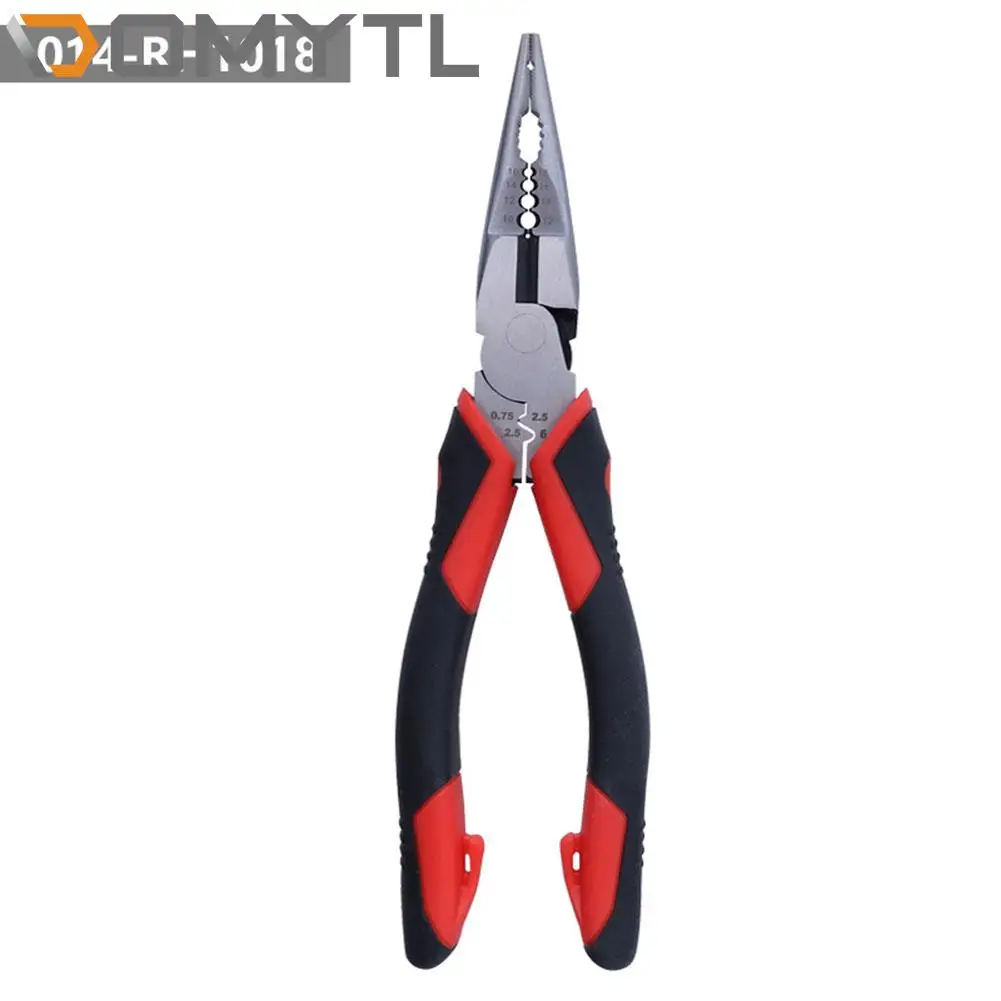 

8-Inch Multi-Functional Wire Stripping Pointed Pliers Five-in-One Electrician Crimping Draw Vice Strong Blade Industrial Grade