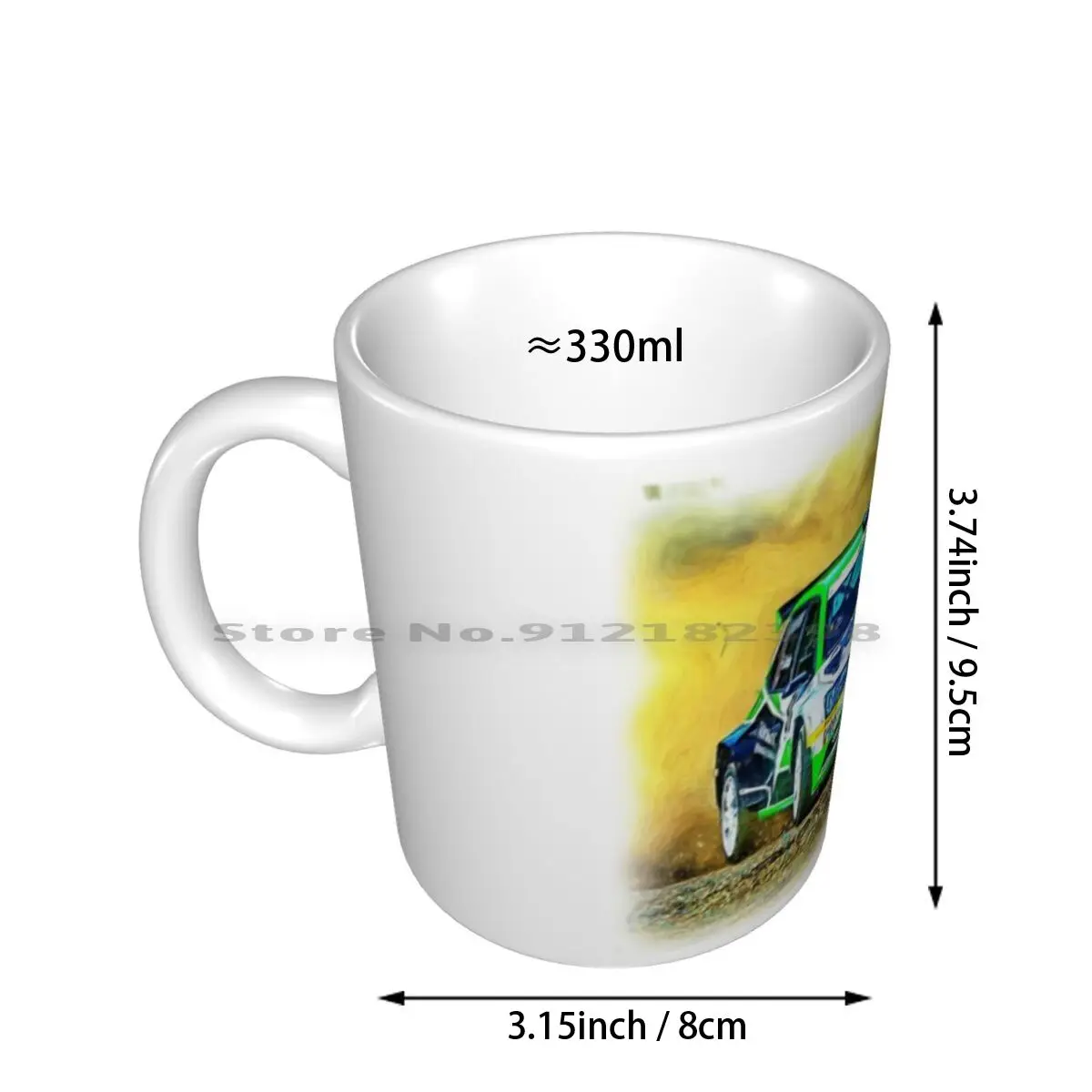 Rally Skoda Ceramic Mugs Coffee Cups Milk Tea Mug Fabia Rally Racing Rallying Motorsport Skoda Gravel Creative Trending Vintage