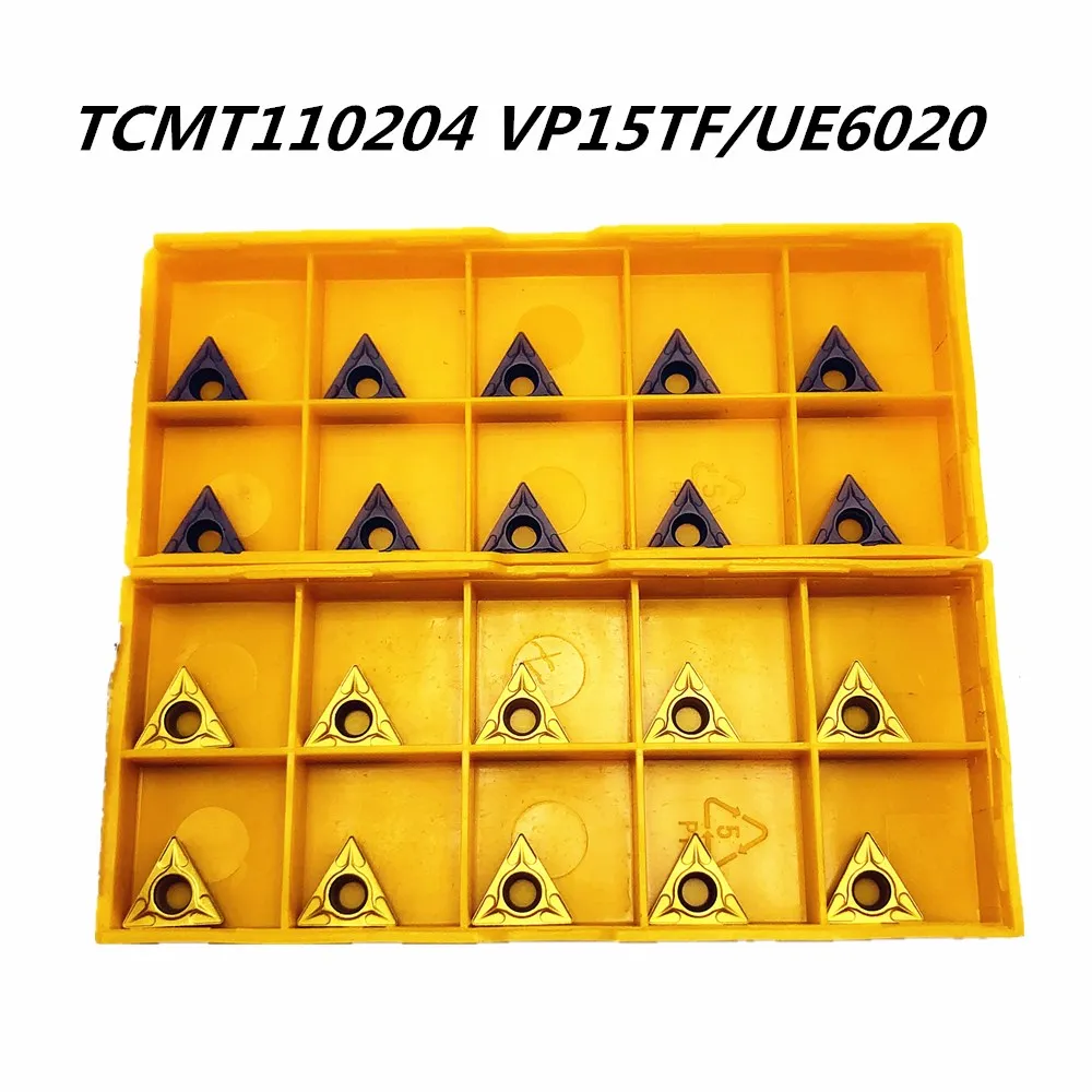 선반 공구 TCMT110204 VP15TF TCMT110204 UE6020 카바이드 인서트 내부 선삭 공구, TCMT 110204 절삭 공구